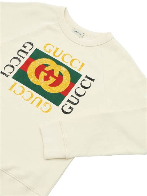 fake gucci white sweatshirt